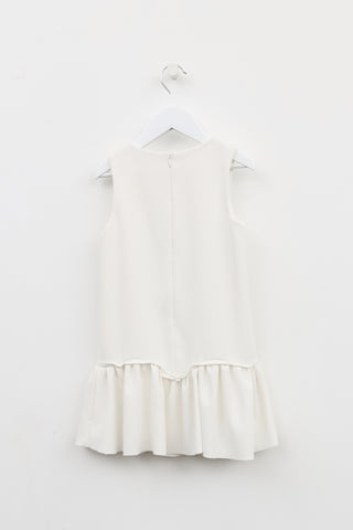 Chloé Kids White Sleeveless Dress