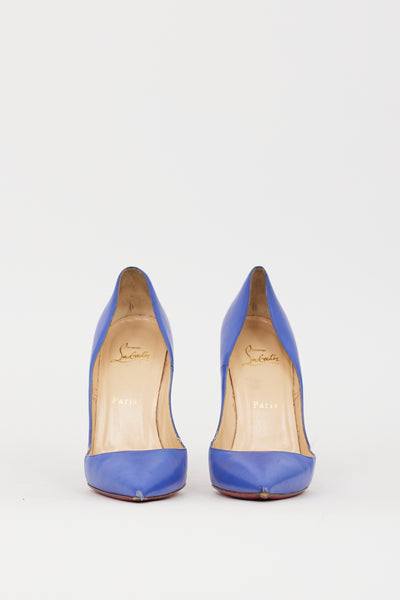 Christian Louboutin // Blue Leather So Kate 120 Pump – VSP Consignment