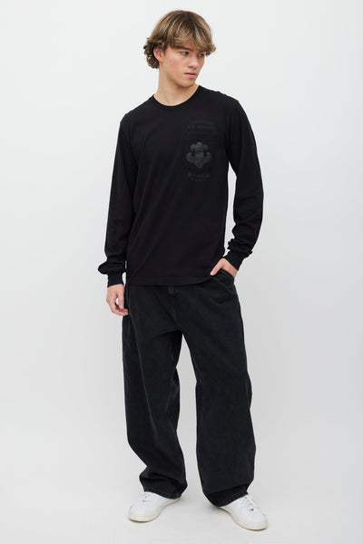 トップス CHROME HEARTS PPO CHARCH SWTSHRT Buy Chrome Hearts Ponyhair Cross Quarter Zip 'Black' - 1383