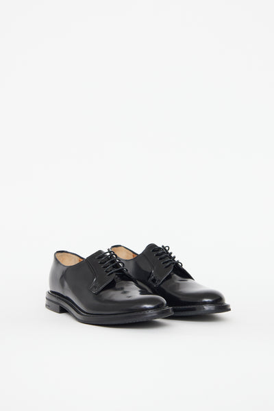 Black Leather Shannon Oxford Shoe