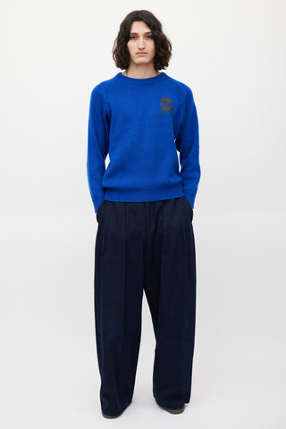 Comme des Garçons X Good Design Shop Blue & Black Logo Sweater