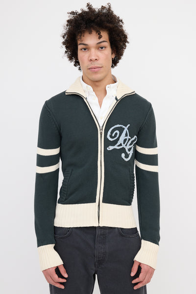 D_G-GREEN-CREAM-ZIP-UP-SWEATER