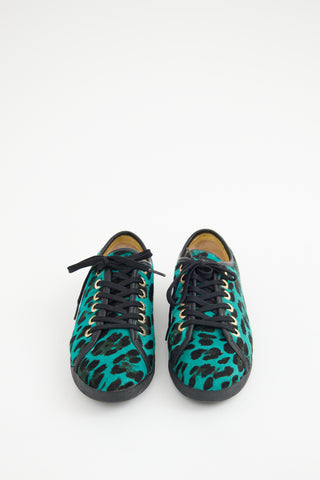 Dolce & Gabbana Green & Black Print Sneaker