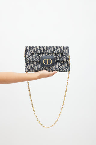 Dior Pre-owned Double Oblique Clutch Bag