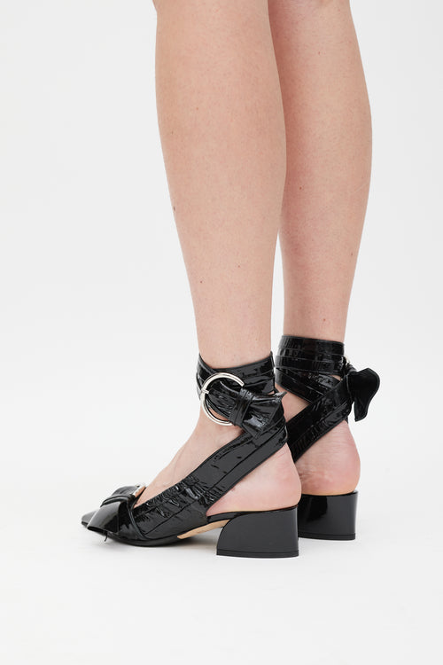 Dior Black Patent Leather Conquest Heel