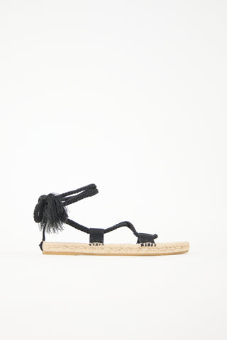 dior espadrilles tie up