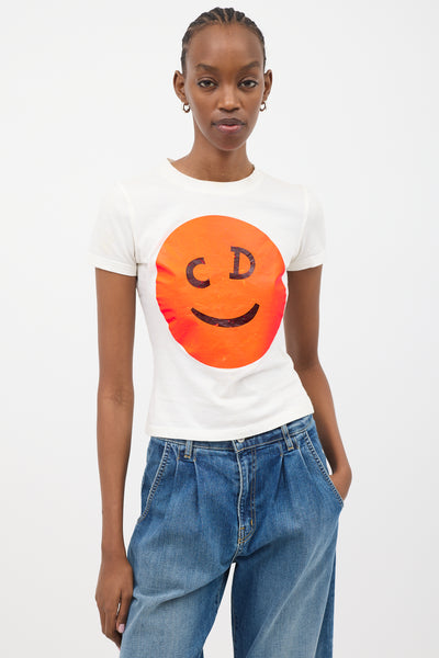 Dior スマイリーフェイス Tシャツ Dior // FW 2001 Smiley Face T-Shirt – VSP Consignment