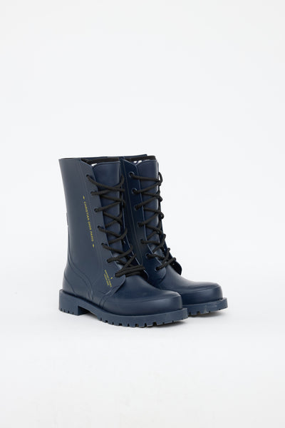 Dior-Navy-Laceup-Rubber-