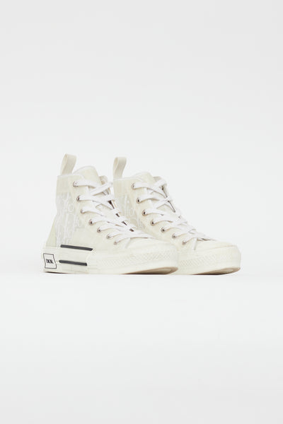 Chuck Taylor White Dior Chucks Dior // White B23 Oblique Monogram