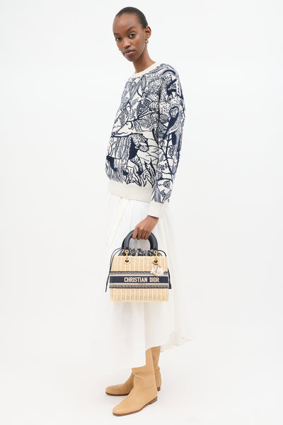 Dior // Oblique Jacquard Medium Lady Dior Bag – VSP Consignment