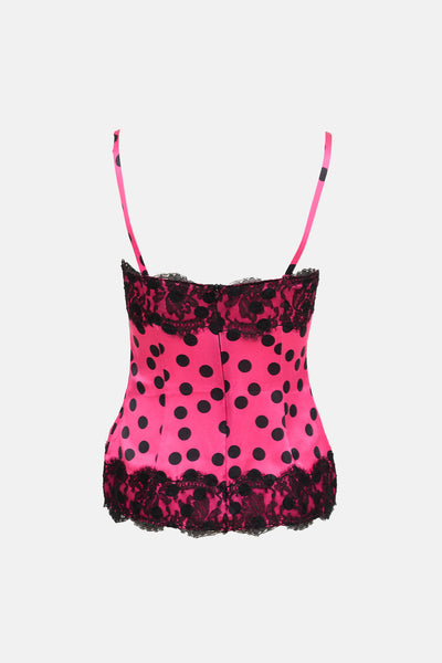 Dolce & Gabbana // Silk Lace Polka Dot Tank Top – VSP Consignment
