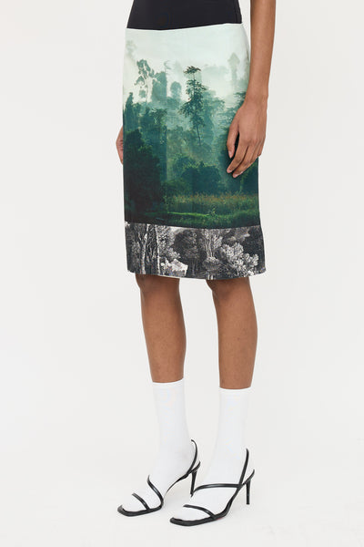 スカート DRIES VAN NOTEN ALL OVER PATTERN SKIRT Dries Van Noten Double-Layered Skirt | Liberty