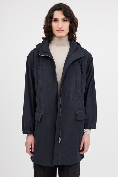 Dries-Van-Noten-Black-Hooded-