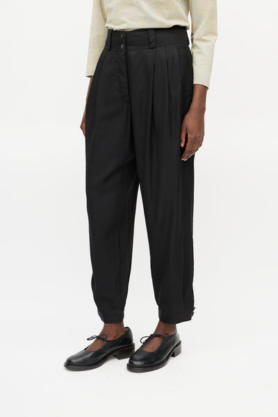 DRIES VAN NOTEN Wool straight-leg pants