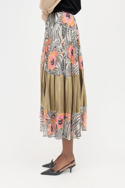 Dries Van Noten // FW 2018 Floral Pleated Skirt – VSP