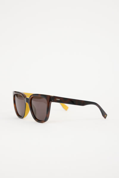 【激レア】FENDI sunglasses フェンディサングラス　FF 0121 Fendi // FF0121F/S Square Sunglasses – VSP Consignment