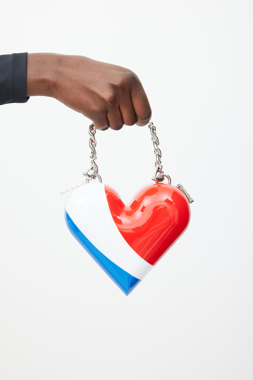 GCDS X Pepsi Red & Multicolour Heart Bag