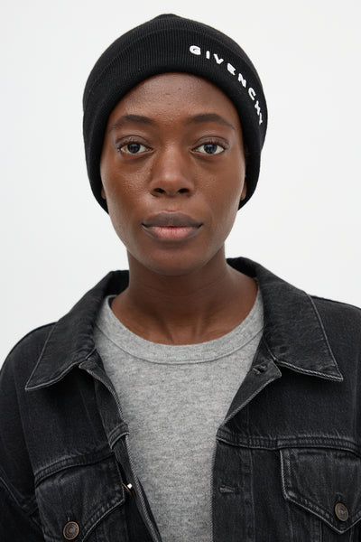 Givenchy // Wool Logo Beanie – VSP Consignment