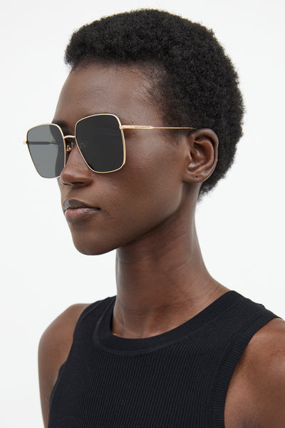 Gentle Monster // Gold Diane Square Sunglasses – VSP Consignment