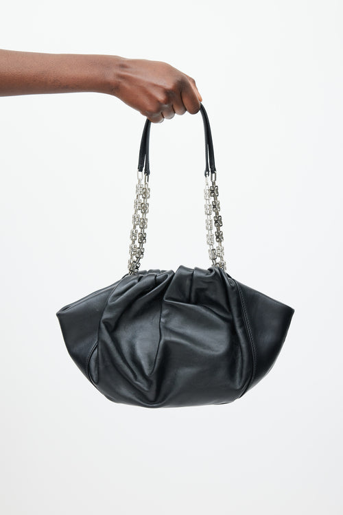 Givenchy Black & Silver Small Kenny Lock Bag