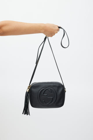 Gucci Black Pebbled Leather Soho Disco Crossbody Bag