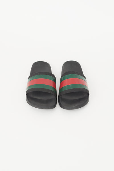 Gucci Black Rubber 72 Sport Slide VSP Consignment