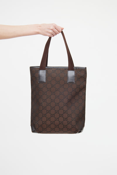 Gucci // Brown GG Supreme Tall Tote Bag – VSP Consignment