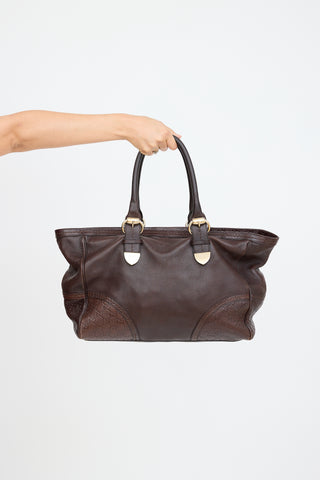 Gucci // Leather Signoria Monogram Tote – VSP Consignment