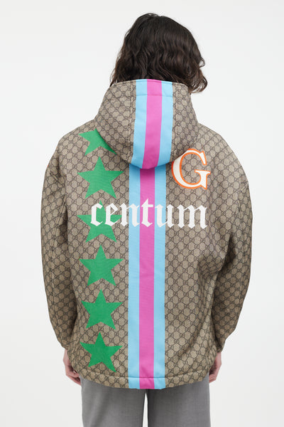 Gucci // Brown & Multi GG Centum Monogram Jacket – VSP Consignment