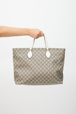 Gucci Brown Soft GG Supreme Web Diaper Bag