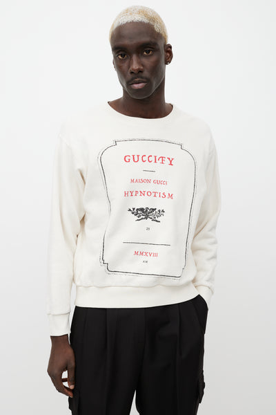 Cream deals gucci sweatshirt