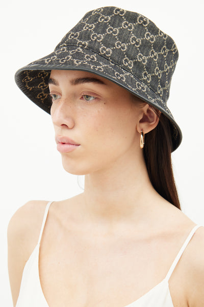 Gucci // GG Black Denim Bucket Hat – VSP Consignment