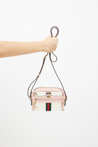 Gucci Pink Multicolour PVC Ophidia Shoulder Bag VSP Consignment