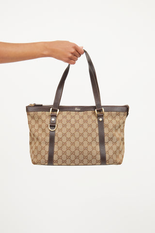 Gucci Brown GG Monogram Abbey Medium Bag