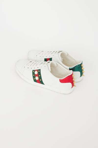 Gucci ace sneakers on sale pearl