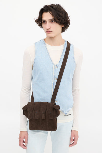 Helmut-Lang-Dark-Brown-Suede-