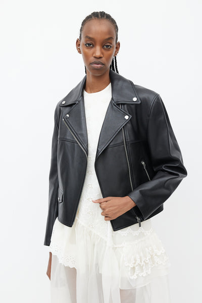 Helmut Lang // Black Leather Moto Jacket – VSP Consignment