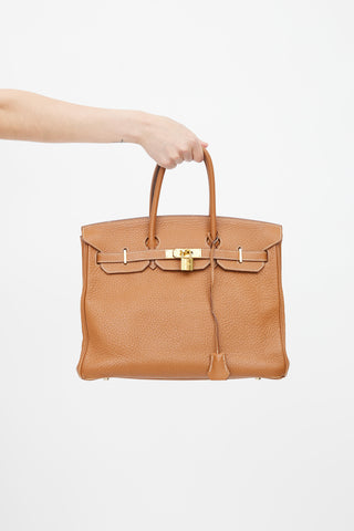 Hermès // 2008 Gold Clemence Birkin 35 Bag – VSP Consignment