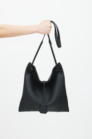 Hermès 2020 Black Leather Silky City PM Bag