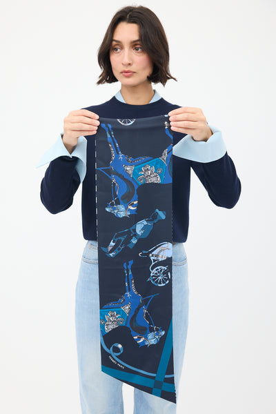 Hermes-Navy-Printed-Silk-Scarf