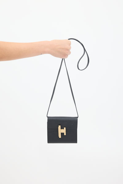 Hermès // 2019 Noir Leather Cinhetic To Go Wallet – VSP Consignment