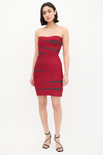Hervé Léger // Strapless Bandage Dress – VSP Consignment