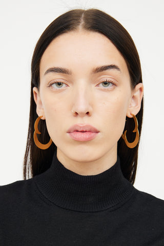 VSP Archive Gold Tone Abstract Earrings