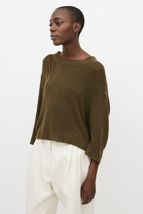 Isabel Marant Étoile Green Knit Long Sleeve Sweater