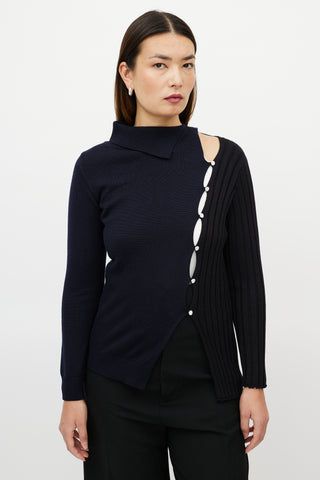 Jacquemus-Navy-Black-Wool-