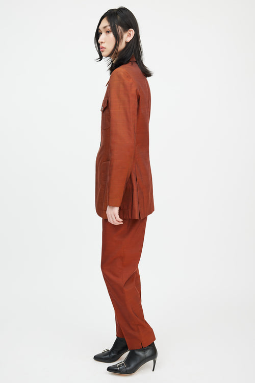 Jean Paul Gaultier Classique Burnt Orange Four Pocket Suit
