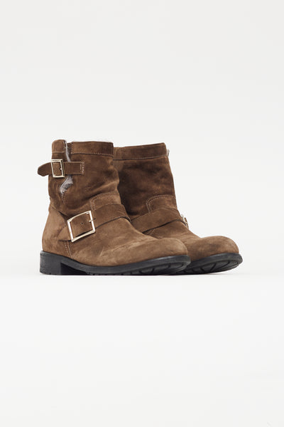 Jimmy choo store shearling lined boots