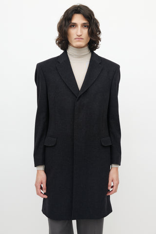 Kenzo // Grey Wool Coat – VSP Consignment