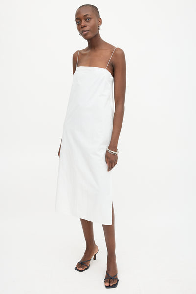 off white sicily organic cotton midi dress Khaite // – VSP Consignment 240314 Day Party Dresses for have piece for any Material Content:95% Polyester 5% Elastane