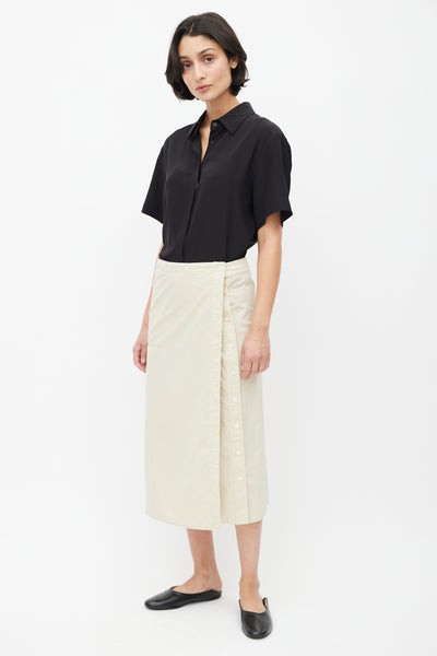 【新品】Bluelea Wrap culotte skirt 36 beige 新品】Bluelea Wrap culotte skirt 36 beige Blue/Multi Wheat